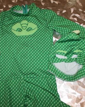 Costume PJ MASKS Geco età 4/6 Anni