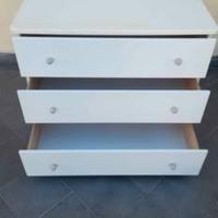 mobile  legno 3 cassetti