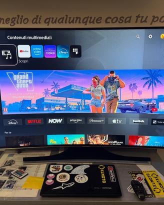 55” SmartTv Samsung curvo 3D ready