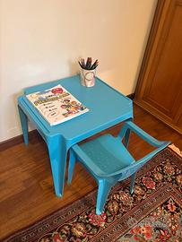 Tavolino e sedia plastica per bimbi carinissimi