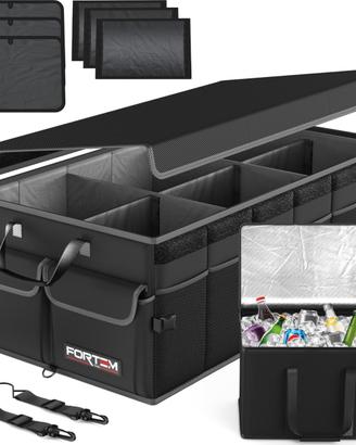 FORTEM Organizzatore Baule Auto con Borsa Frigo, C