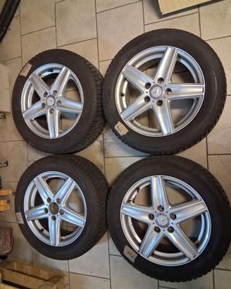 CERCHI IN LEGA + GOMME R16 PER MERCEDES CLASSE B