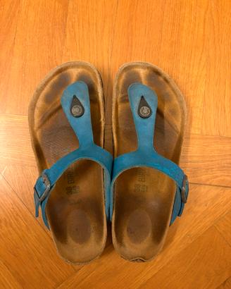 Birkenstock infradito donna azzurro