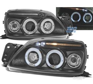 FARI FORD FIESTA 99-02 ANGEL EYES SFONDO NERO