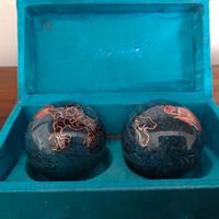 Sfere Baoding sonore cinesi con scatola originale