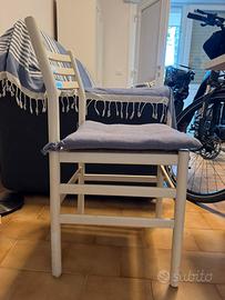 Set 4 sedie di paglia