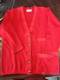 cardigan donna in pura lana anni 80