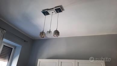 lampadario a tre punti luce