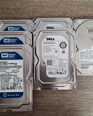 3 Hdd 500 Gb WD e 1 Hdd 400 Gb Hitachi
