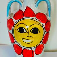 Bottiglia Stile De Simone Ceramica Sicula Sicilia 