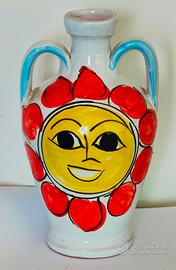 Bottiglia Stile De Simone Ceramica Sicula Sicilia 