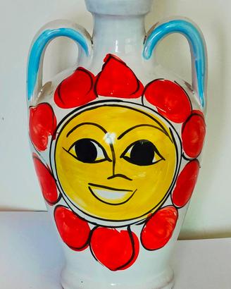 Bottiglia Stile De Simone Ceramica Sicula Sicilia 