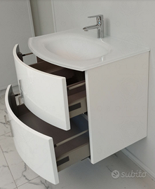 MOBILETTO BAGNO SOSPESO CURVO DA 70 CM - JANE