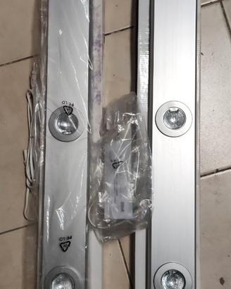 Plafoniere in alluminio con 3 luci non led, 2 unit