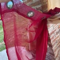 Tenda trasparente rosso