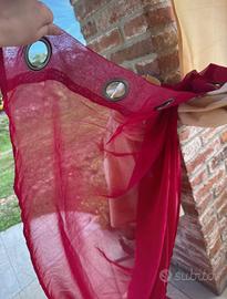Tenda trasparente rosso
