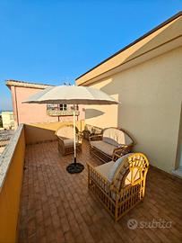 Set divani da esterno in bamboo