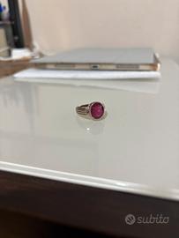 10 Carat Ruby men’s Ring Homemade Pure Silver