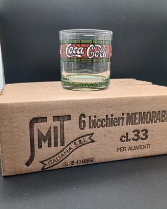 Set 6 Bicchieri Coca-Cola Vintage Stile Liberty