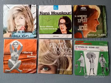 Dischi da 45 giri ,10 vinili, vari generi musicali