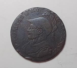 Regno Unito, Hampshire mezzo penny, 1794, moneta