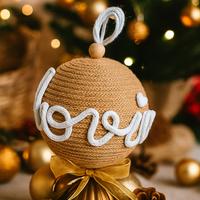 Palla di Natale Personalizzata in Macramè