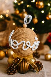 Palla di Natale Personalizzata in Macramè