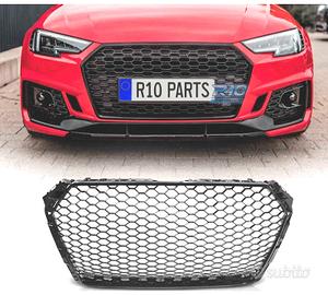 GRIGLIA PER AUDI A4 B9 15-19 LOOK RS NERO LUCIDO