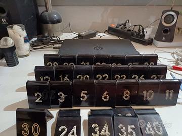 set 26 pz segnalino numero tavolo in plexiglass