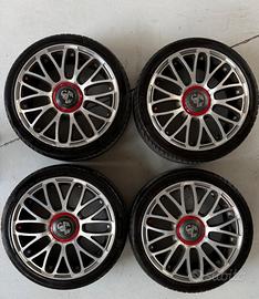Set cerchi e gomme 17 + scarico 500 Abarth LEGGERE