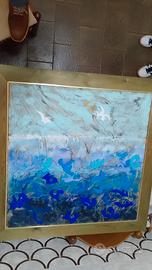 quadro realizzato in seta