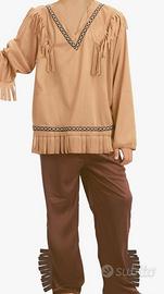 VESTITO CARNEVALE INDIANO CAW-BOY UOMO RAGAZZO 