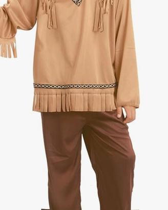 VESTITO CARNEVALE INDIANO CAW-BOY UOMO RAGAZZO 
