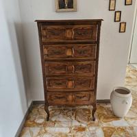 Cassettiera in stile Luigi XV – legno massello