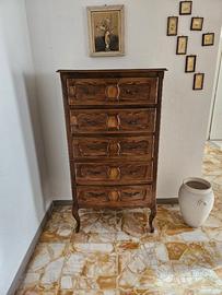 Cassettiera in stile Luigi XV – legno massello