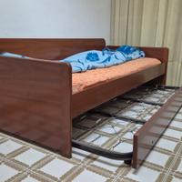 Letto singolo con secondo letto estraibile