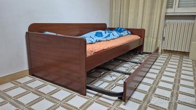 Letto singolo con secondo letto estraibile