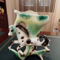 cavallino portafiori in ceramica vintage anni 60