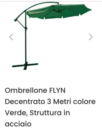 Ombrellone da giardino colore verde