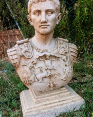 busto in pietra "Ottaviano Augusto"