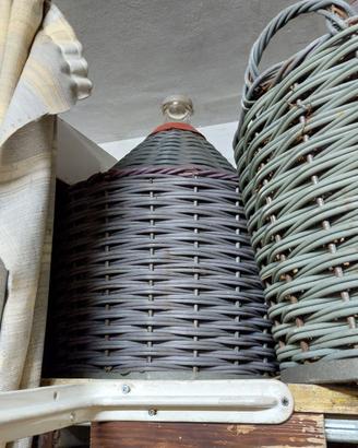 Damigiane + bottiglie in vetro