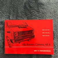 Manuale Originale Alfa Romeo AR8 +Schema Elettrico