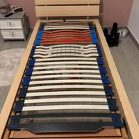 Letto singolo con materasso medico antiallergenico
