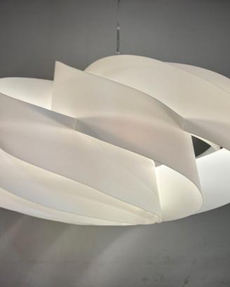 Lampadario moderno Flat D.100 bianco