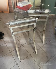 Cavalletti usati in ferro con rullo rimovibile
