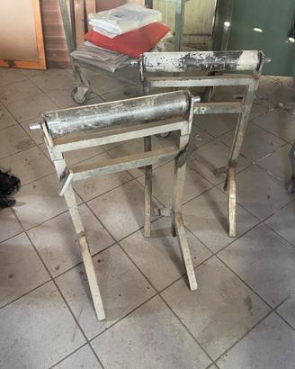Cavalletti usati in ferro con rullo rimovibile