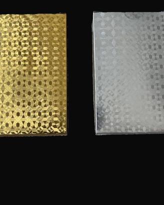 Set 2 Mazzi Carte da Poker Oro e Argento.