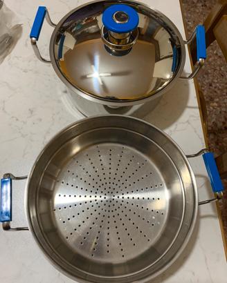 Pentola con coperchio e scolapasta Thermic.al