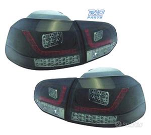 FANALI VOLKSWAGEN VW GOLF 6 08-12 A LED FONDO NERO