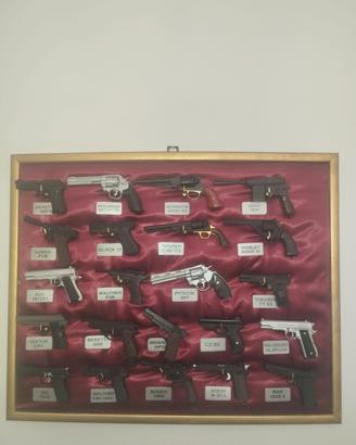 lotto collezione pistole in miniatura vintage
